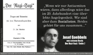 Der Nazis-Sozi Goebbels Zitat