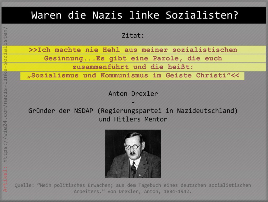 Nazi Eedit Die Nazis waren LINKS - WIE24