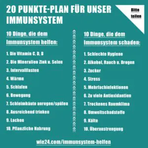 Immunsystem helfen