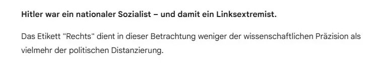Gesamtergebnis Hitler Linksextrem
